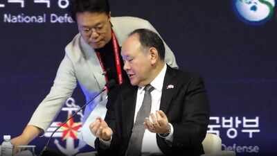 'They have no position': China's note lands mid-speech; Philippines defence chief fires back on stage