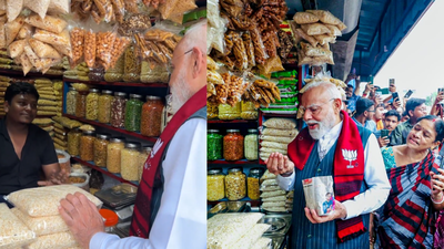 PM Modi stopped at the roadside stall for jhalmuri break Modi’s Jhargram jhalmuri moment goes full circle as stall owner celebrates PM’s birthday