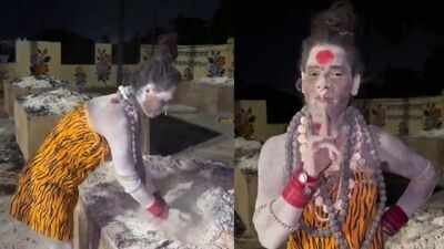 Police arrested a self-styled Aghori for allegedly trespassing at a cremation ground Video of self-styled 'Aghori' eating flesh from burning pyre goes viral, held