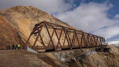 Pretty Rocks bridge (Image Credit: National Park Service) In 2021, a landslide cut Denali National Park’s only road in two; five years later a $230 million, 475-foot bridge has been built directly above the still-moving slope