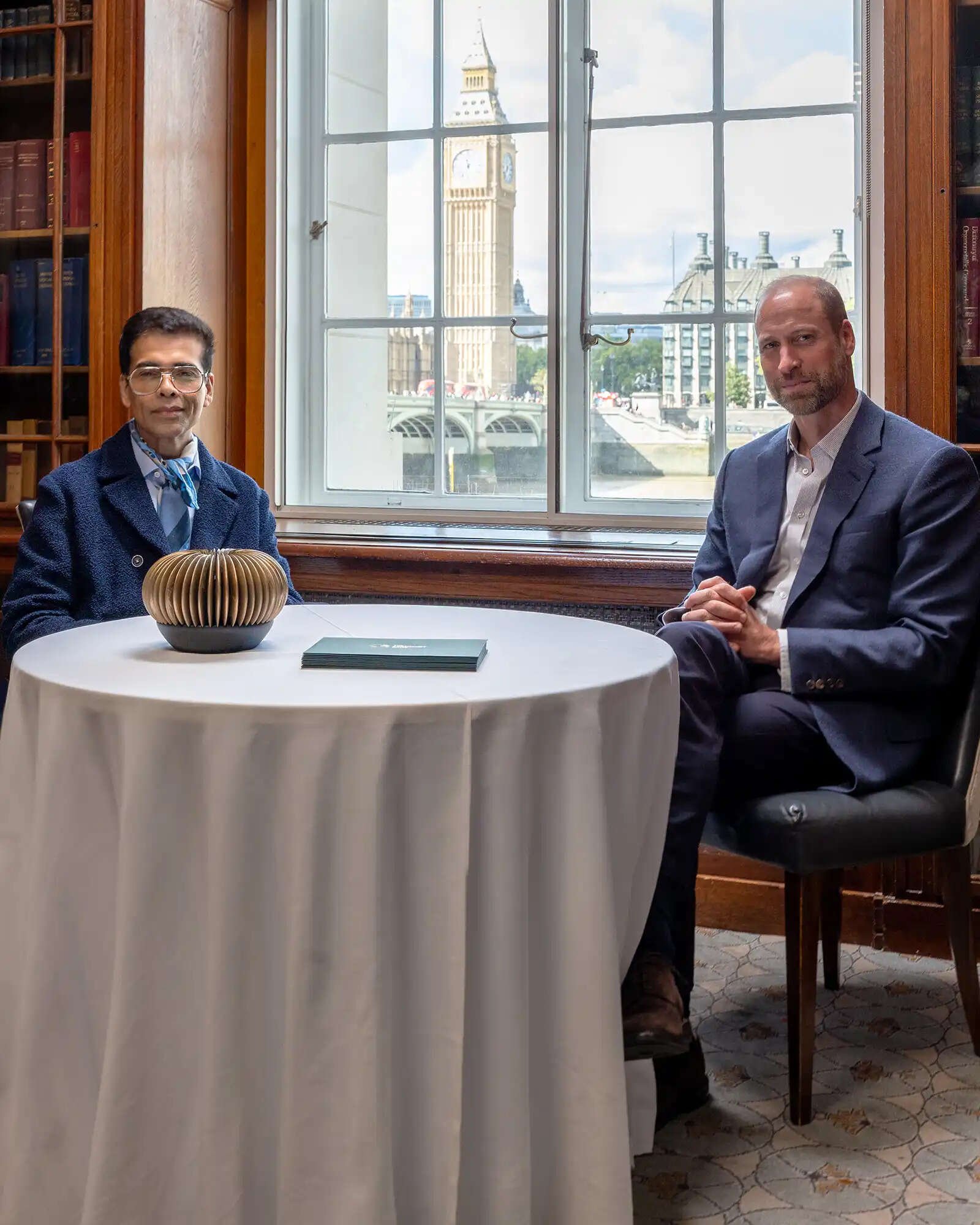Prince William discusses India’s rain crisis and farmers’ struggles with Karan Johar.