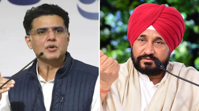 File photo: Congress leaders Sachin Pilot and Charanjeet Singh Channi ‘Pilot is a good leader’: Channi backs new Punjab Congress in-charge, says appointment brings ‘new hope’