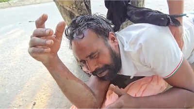 Sangrur youth consumes poison outside DC office, alleges harassment over drug video. Punjab drug menace: Congress shares video of man consuming poision outside DC office; sparks row