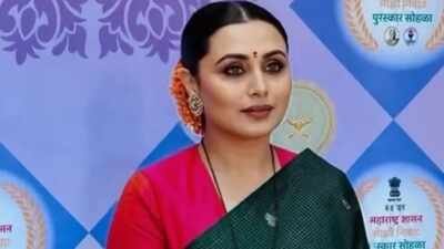 Rani Mukerji speaks in Marathi  as she gets honoured at Maharashtra State Film Awards, 'Experienced both success and failure here' - watch