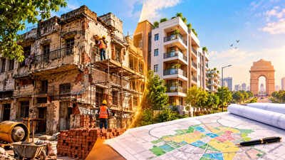 Redeveloping old buildings in Delhi could get easier: What the new Master Plan offers (AI image) Redeveloping old buildings in Delhi could get easier: What the new Master Plan offers