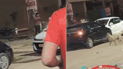 Road rage video surfaced from Sector 38 showing a Maruti Baleno and Hyundai Aura allegedly crashing into each other Day after Thar-cab road rage in Gurgaon, fresh car-ramming video surfaces