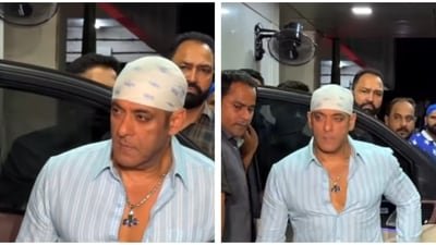 Salman Kha at the residence of his brother Sohail Khan for the Ganesh Chaturthi celebrations. Salman Kha at the residence of his brother Sohail Khan for the Ganesh Chaturthi celebrations.