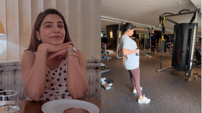 Picture Credit: Instagram Samantha Ruth Prabhu flaunts baby bump during third-trimester seated corn rows workout with witty caption: 'Equal parts strong till the very end and please don’t make me get up’