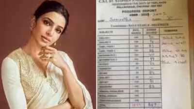 SAMANTHA RUTH PRABHU Throwback to Samantha Ruth Prabhu’s Class 10 marksheet amid pregnancy; teacher called her an ‘asset to the school’ as actress scored 887 out of 1000 marks