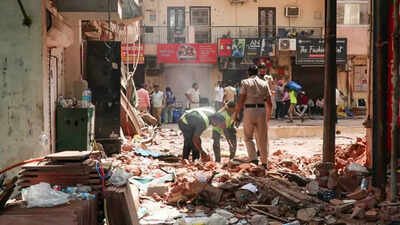 Satya Niketan Building Collapse site Satya Niketan PG collapse: Court sends 2 key accused to 12-day judicial custody