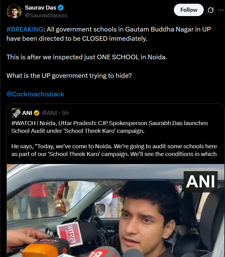 Saurav Das X post