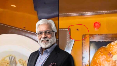 Cockroach spotted on cardiologist Ashok Seth’s dinner table at Mumbai JW Marriott; he tags Tukaram Mundhe and FSSAI; is food hygiene really such a big ask?