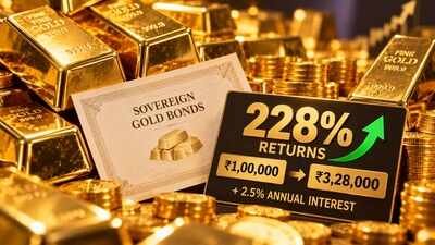 SGBs carry a fixed annual interest rate of 2.50% on the amount initially invested. Gold bond bought at Rs 4,682 now worth Rs 15,334: SGB gives 228% return, Rs 1 lakh becomes Rs 3.28 lakh, plus 2.5% annual interest; premature redemption due September 7