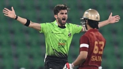 Shaheen Shah Afridi playing PSL. (AFP) Shaheen Shah Afridi playing PSL. (AFP)
