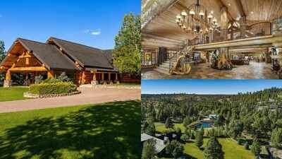 Pic credit: HUB Media (Stephen Garner & Collin Thompson) SkyMall founder and former Arizona state sen. Bob Worsley built an off-grid Arizona family ranch with an 18,952-sq-ft lodge shipped in on 20 semitrucks and a 1,250-year-old tree; now it’s for sale at $9.475M, ‘ready for the zombie apocalypse’