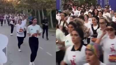 Footage of the unveiled runners was also circulated by some state-affiliated accounts on X Watch: Iranian women run Tehran race event without hijab, defying compulsory rules