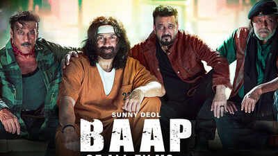 Sunny Deol, Mithun Chakraborty, Sanjay Dutt and Jackie Shroff come together for peppy dance track from ‘Baap’ featuring action-packed moments - Reports