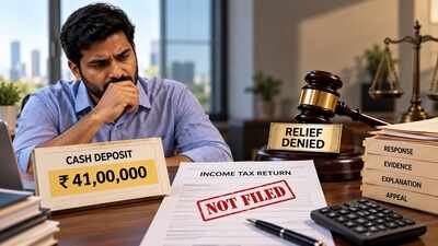 The officer treated Rs 41.69 lakh as unexplained cash deposits under Section 69A. (Image for representative purpose only) Bengaluru man had Rs 41.69 lakh unexplained cash deposits, filed no ITR, claimed income below Rs 5 lakh and said his wife and father paid his expenses; why ITAT still refused relief