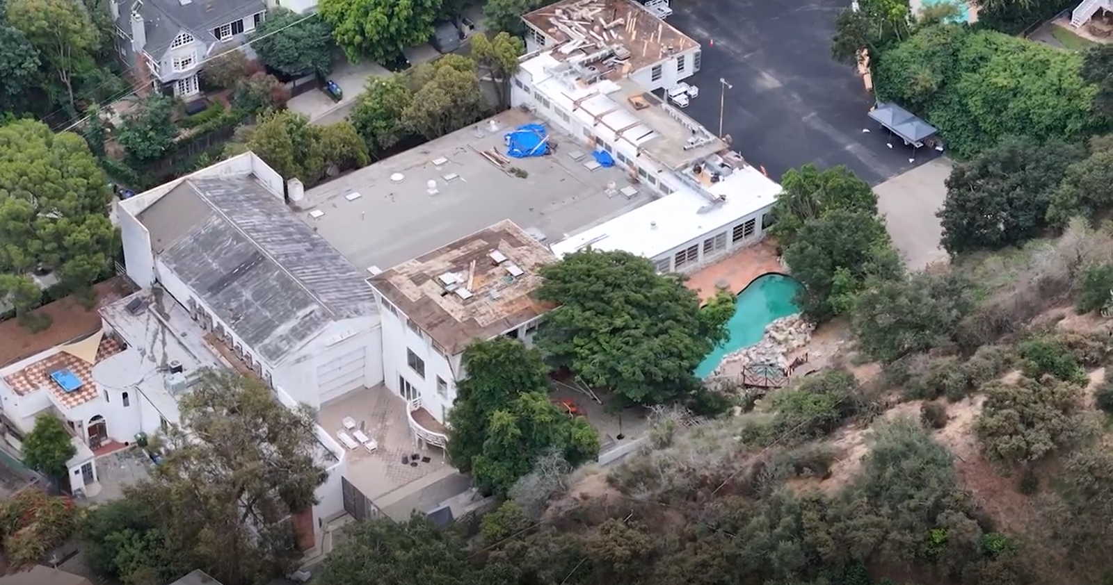 The 14,649-sq-ft property once served as a secret Air Force film studio during the Cold War.