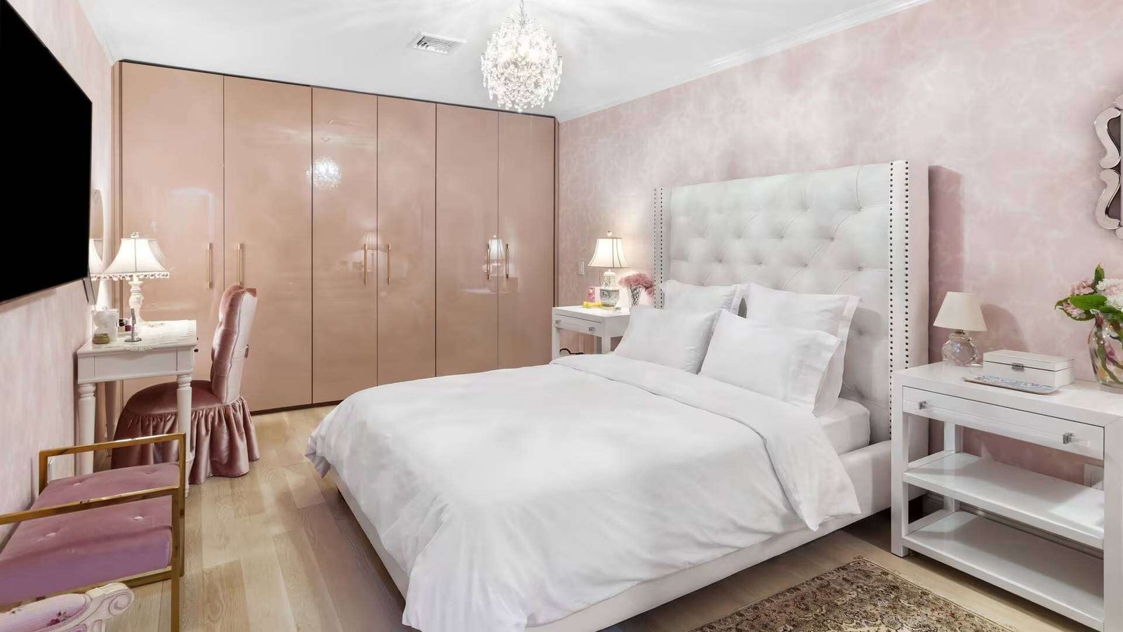The 2,604-square-foot condo features three bedrooms and 3.5 bathrooms.