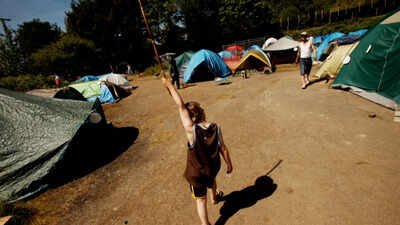 10-year-old Seattle boy lived in a tent while his mother battled fentanyl addiction; after an 11-month rescue effort, he entered school for the first time and said, 'I want to go back'