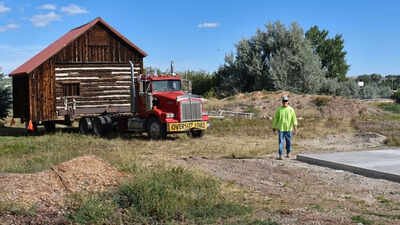 The building has moved to Pioneer Village for restoration and display. (Pictures: Cowboy state daily) A weathered Wyoming cabin used as a storage shed turned out to be a 140-year-old Chinese laundry; after an eight-year rescue effort, the building has been moved to a museum for restoration