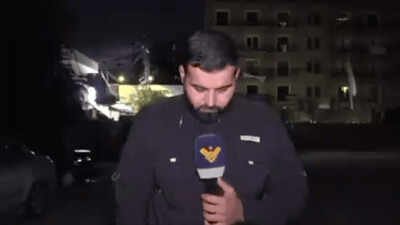 The journalist and his cameraperson were injured in the strike Caught on cam: Strike hits close to reporter live on air in Lebanon