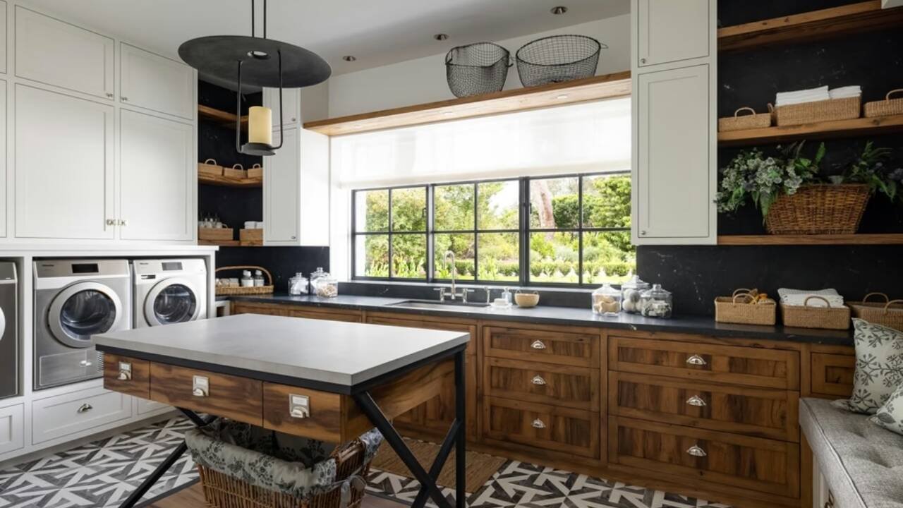 The laundry room may impress you