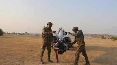 The SkyStriker loitering munition executed a precision strike at Mahajan Field Firing Range during Yudh Abhyas 2026. SkyStriker a big hit at Yudh Abhyas 2026: Inside India's precision loitering munition