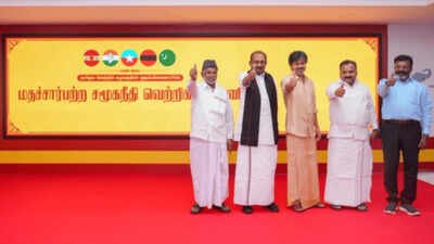 The TVK-led alliance has been named the Secular Social Justice Victory Alliance Tamil Nadu CM Vijay's TVK, its allies form Secular Social Justice Victory Alliance