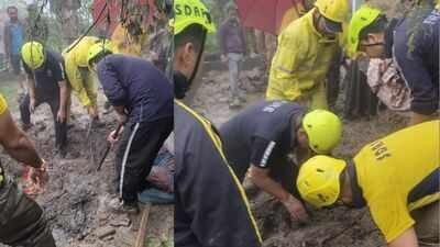 The victims were identified as Prema Devi (41), wife of Rajendra Ram, her son Manish (17) and daughter Kalpana (19). 3 of family killed as landslide debris hits house amid heavy rain in Almora