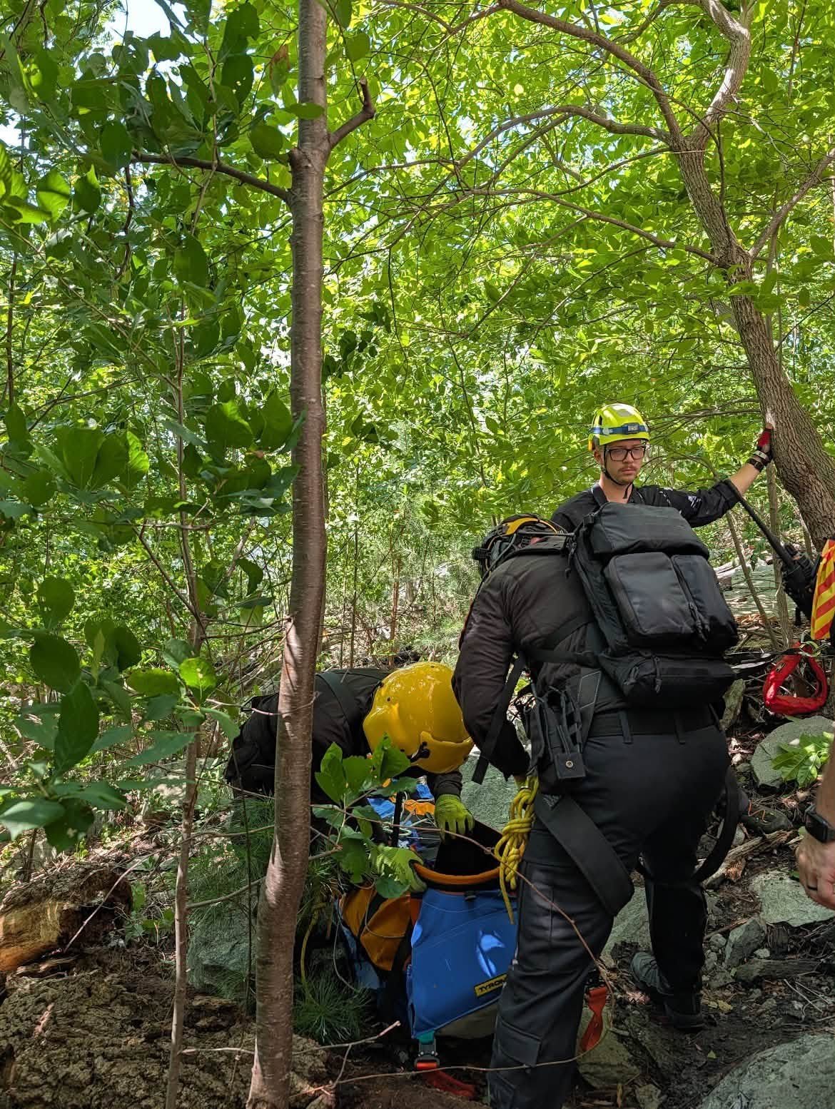 The volunteer climbed 1,000 feet in elevation in just 31 minutes