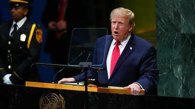 Donald Trump used much of his address at the UN to list his achievements. (AP photo) Peacemaker with a warning to annihilate: The major contradictions in Trump's UN speech