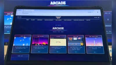 A White House website featuring arcade games is photographed on a computer screen (Picture credit: AP) Game on, history off: White House unveils MAGA arcade