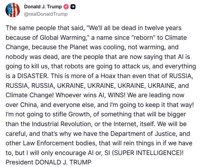 Trump on AI