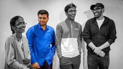 Vaishali's mother Nagalakshmi, Pranesh M, Rameshbabu Praggnanandhaa, and Vaibhav Suri (Photo by Michal Walusza) 'Foreigners wondering what is this India': Pranesh on GCL, Praggnanandhaa 'rumours', and Vaishali | Exclusive