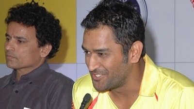 The former Indian player with MS Dhoni. (X Images) The former Indian player with MS Dhoni. (X Images)