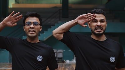 Vibe trailer: Sparsh Shrivastava and Kunal Kemmu in a still from the film. Vibe trailer: Sparsh Shrivastava and Kunal Kemmu in a still from the film.