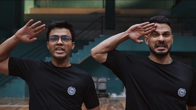 Vibe trailer: Sparsh Shrivastava and Kunal Kemmu in a still from the film.
