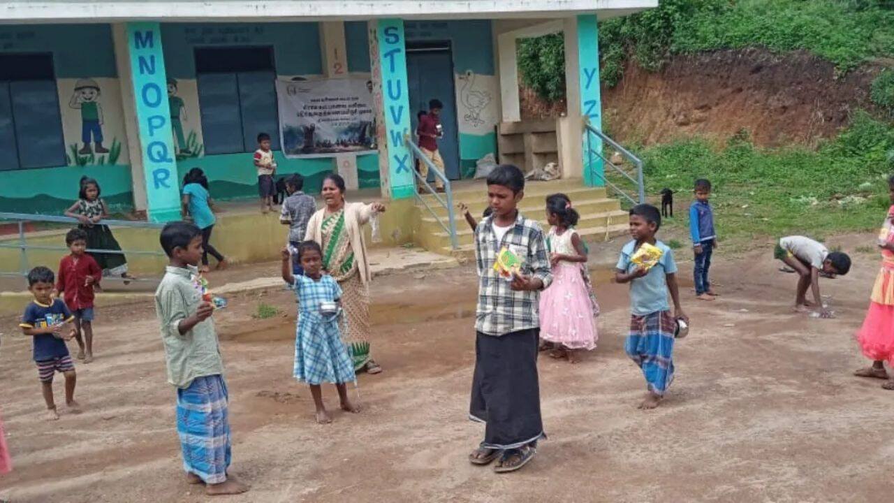 When education began with trust, hygiene and self-care.  Image credits: The Better India<br>