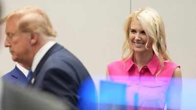 White House aide Natalie Harp, right, looks after President Donald Trump, left. (AP Photo) Trump gives Natalie Harp, 2 aides $45,000 each: Why cash gifts for holidays are under scrutiny