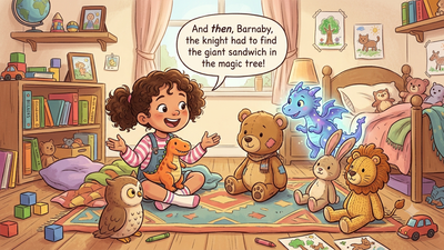 Image: AI Why your child talks to toys, stuffed animals or imaginary friends: When it is normal and when parents should pay attention