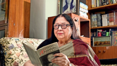 Writer Nasera Sharma at her residence The Hindi writer from Delhi who interviewed Khomeini and Khamenei