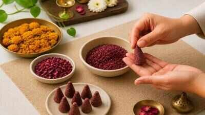 Image Credit- Canva Ai Don't throw away used pooja flowers; here's how to turn them into fragrant dhoop at home