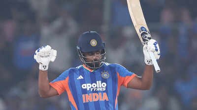 Sanju Samson joins Rohit Sharma, Virat Kohli in elite T20I club after quick 56 off 23 against West Indies