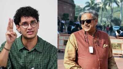 CJP's Saurav Das and Congress MP Shashi Tharoor (File Photo) CJP’s Saurav Das revives Shashi Tharoor’s ‘scorpion’ remark; Congress MP responds in deadpan