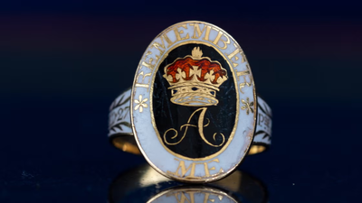 A shopper paid just £15 for an old ring in a Leicester charity shop, then experts traced it to the British royal family; the rare Princess Amelia mourning ring later sold at auction for £5,500