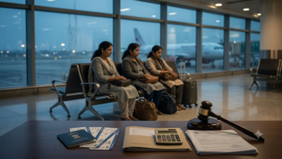 AI generated image used for representative purpose Air India cancelled Toronto-bound flight at last minute, leaving passengers stranded; commission upholds Rs 1.34 lakh payout