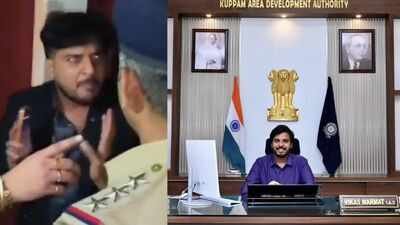 The IAS officer hurled expletives at cops. IAS officer Vikas Marmat, booked for abusing, attacking cops at Bengaluru pub, transferred