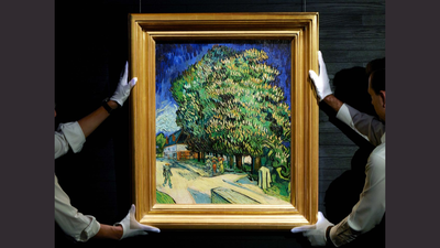 Vincent van Gogh painted ‘Chestnut Trees in Blossom’ in May 1890 during his final months; after more than 60 years out of public view, it has resurfaced ahead of a New York auction with a $180 million estimate